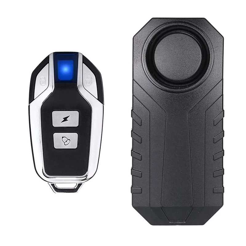 

SuCCC Remote Control Bike Alarm Waterproof Motorcycle Electric Bicycle Security 113dB Anti Lost Vibration Warning Alarm Sensor