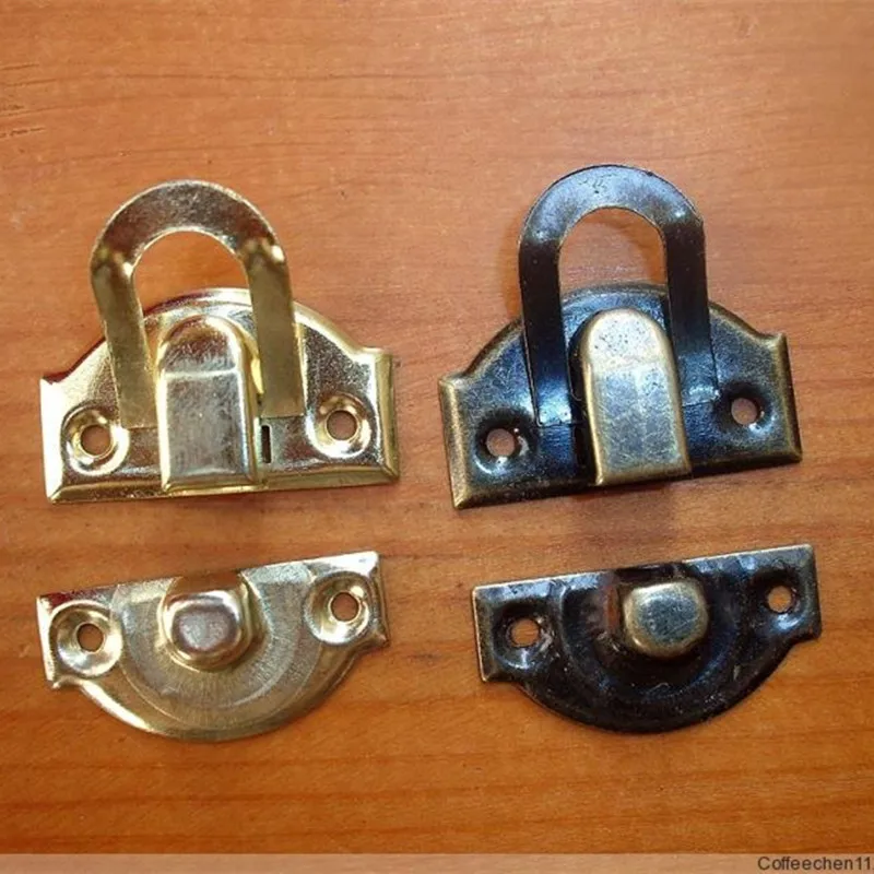 4 шт. 27x29 мм антикварная железная шкатулка для ювелирных изделий с замком и