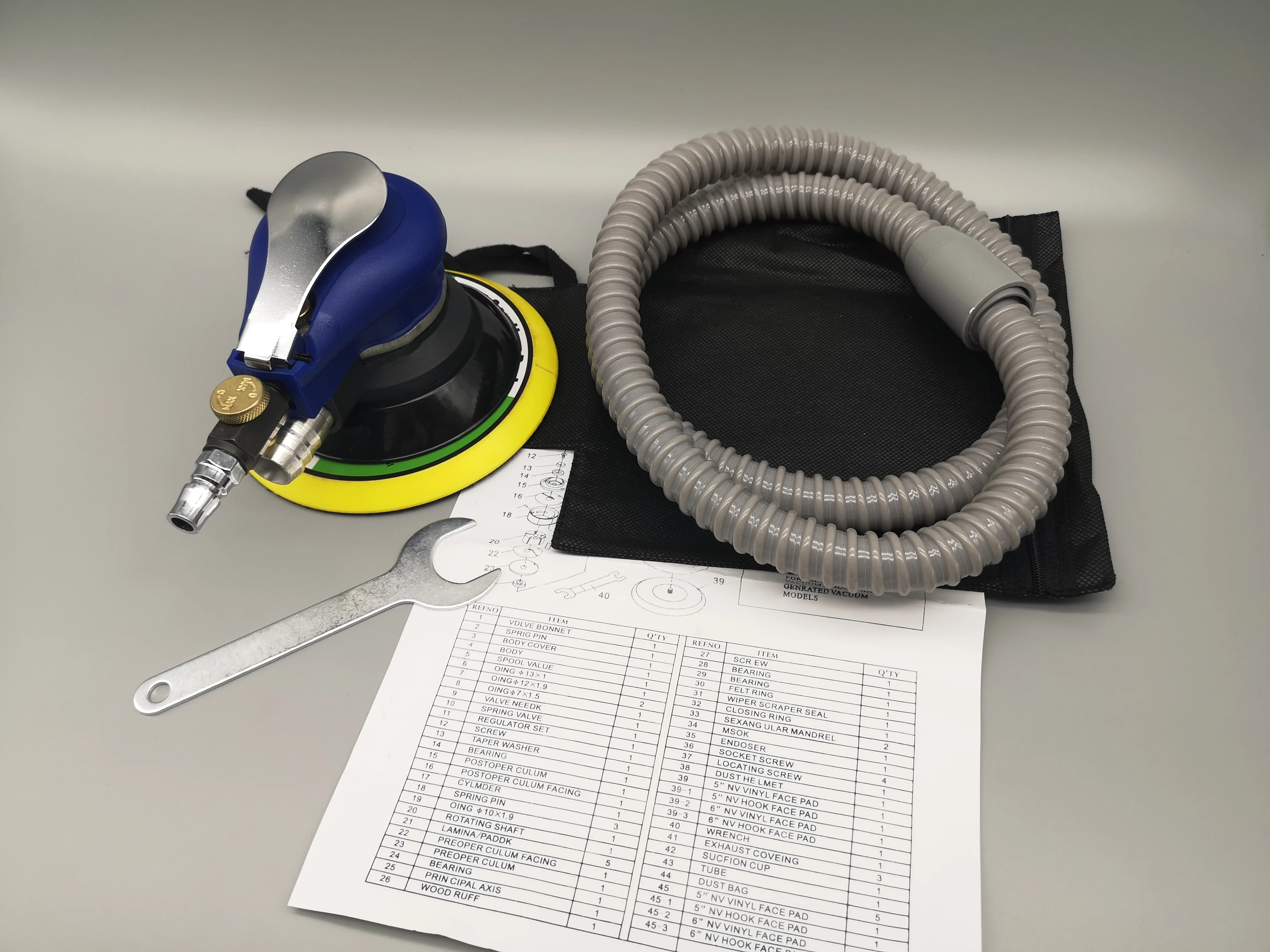 

DA-YA 6 Inch Air Pneumatic Sander With Vacuum 6'' Self-Vacuum Orbital Grinder 150mm Eccentric Polishing Grinding Tools