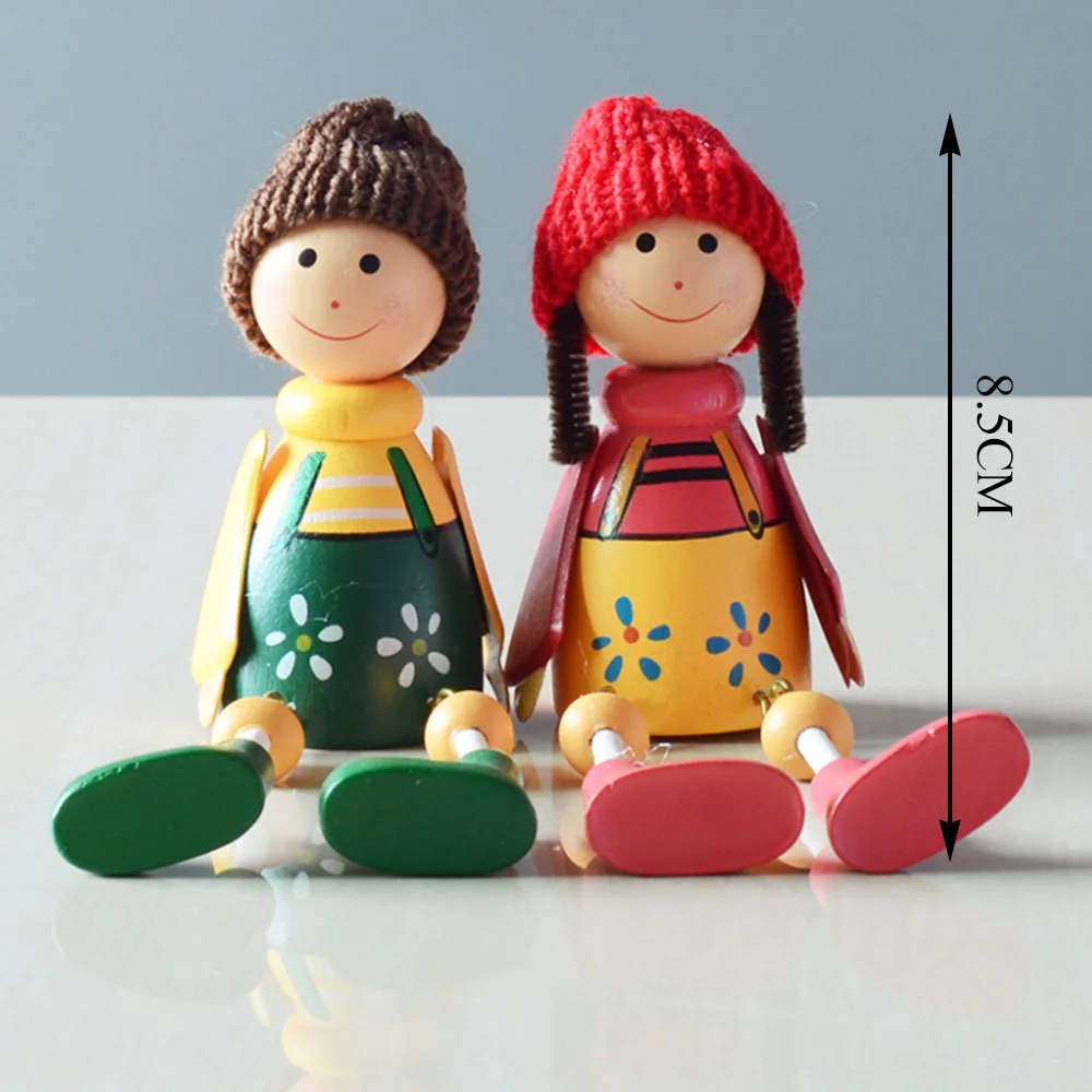 2 шт. деревянные кукольные украшения для девочек подвесные педанты миниатюрный