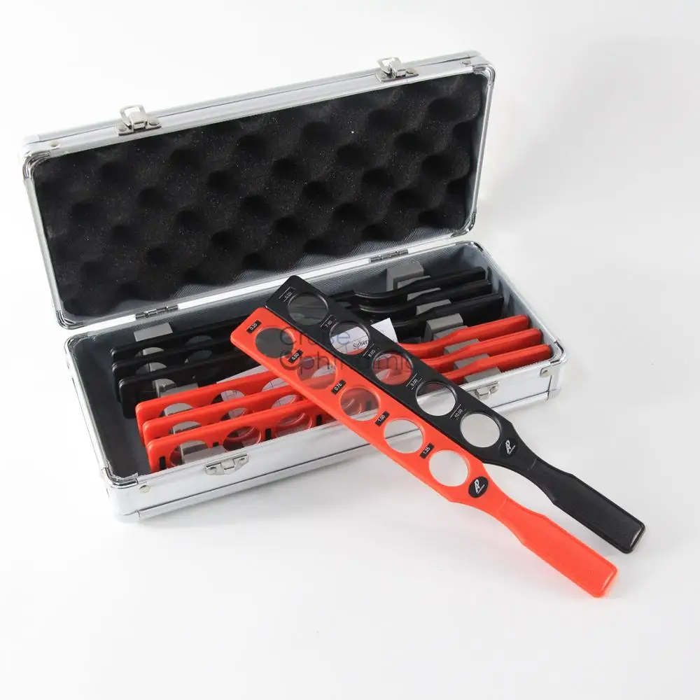 Высококачественный стеллаж для ретиноскопии с большой диоптрией 8 рядов 40