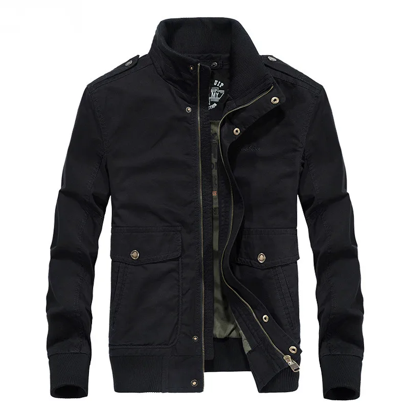 

Осенняя Военная Мужская куртка, теплая ветровка, куртка-бомбер, хлопковая куртка Jaqueta Masculina Veste homme размера плюс M-4XL