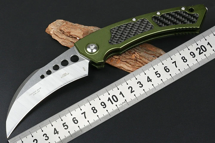 Складной нож Hawk алюминиевый + углеродное волокно для дикой природы | Инструменты