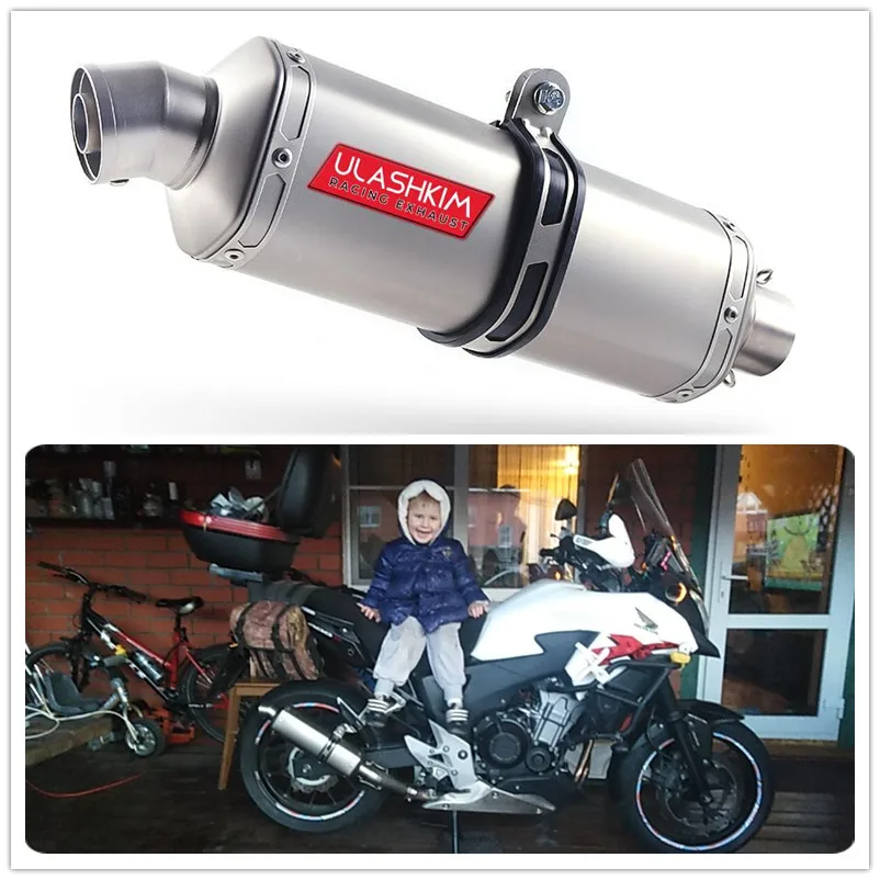 Глушитель выхлопной трубы для мотоцикла средняя труба без застежки HONDA CBR400 CB500R