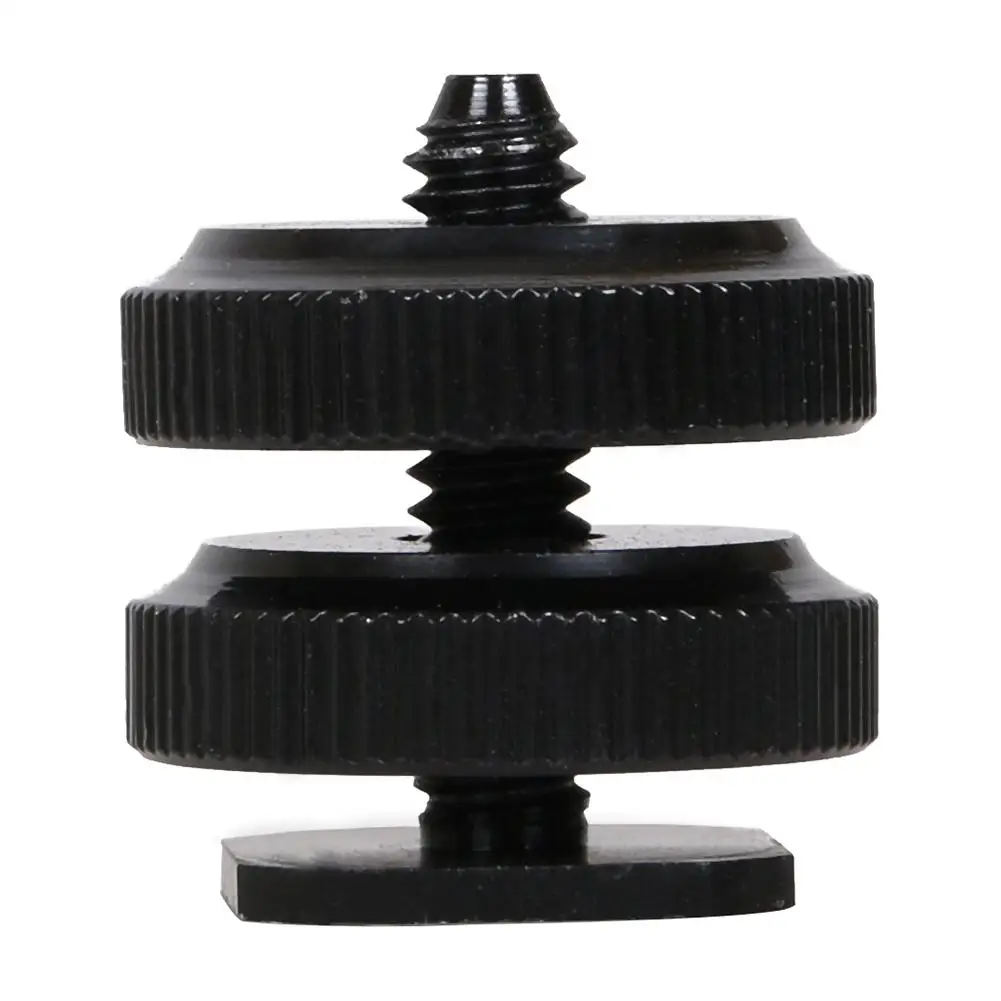 

1/4 inch Tripod Mount Screw with Double Layer to Flash Hot Shoe Adapter