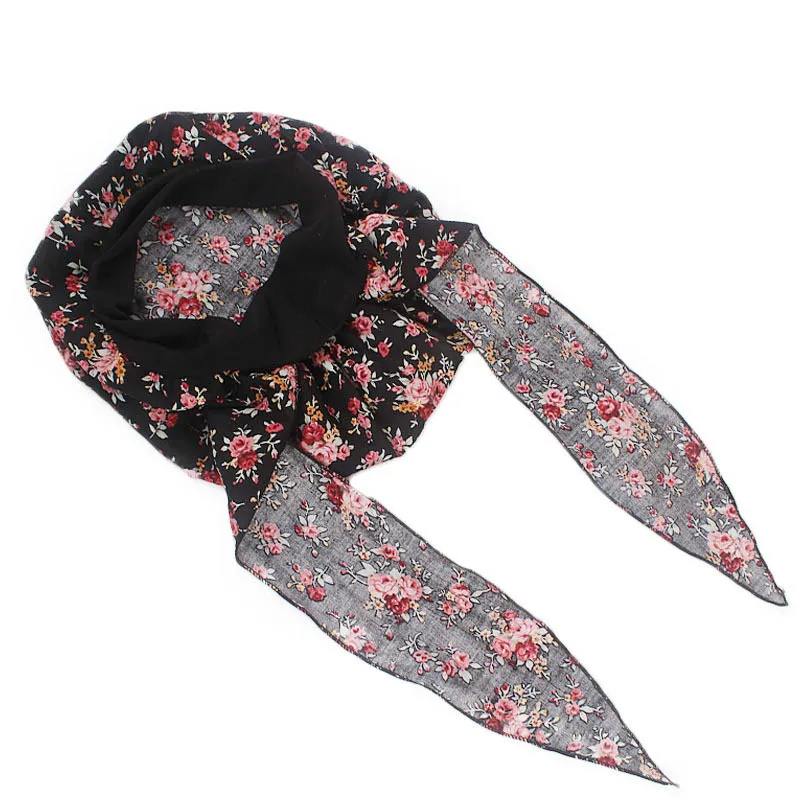 Women Cotton Breathe Hat New Women's winter Turban hat Elastic Cloth Head Cap Hat Ladies Hair Accessories Muslim Scarf Cap