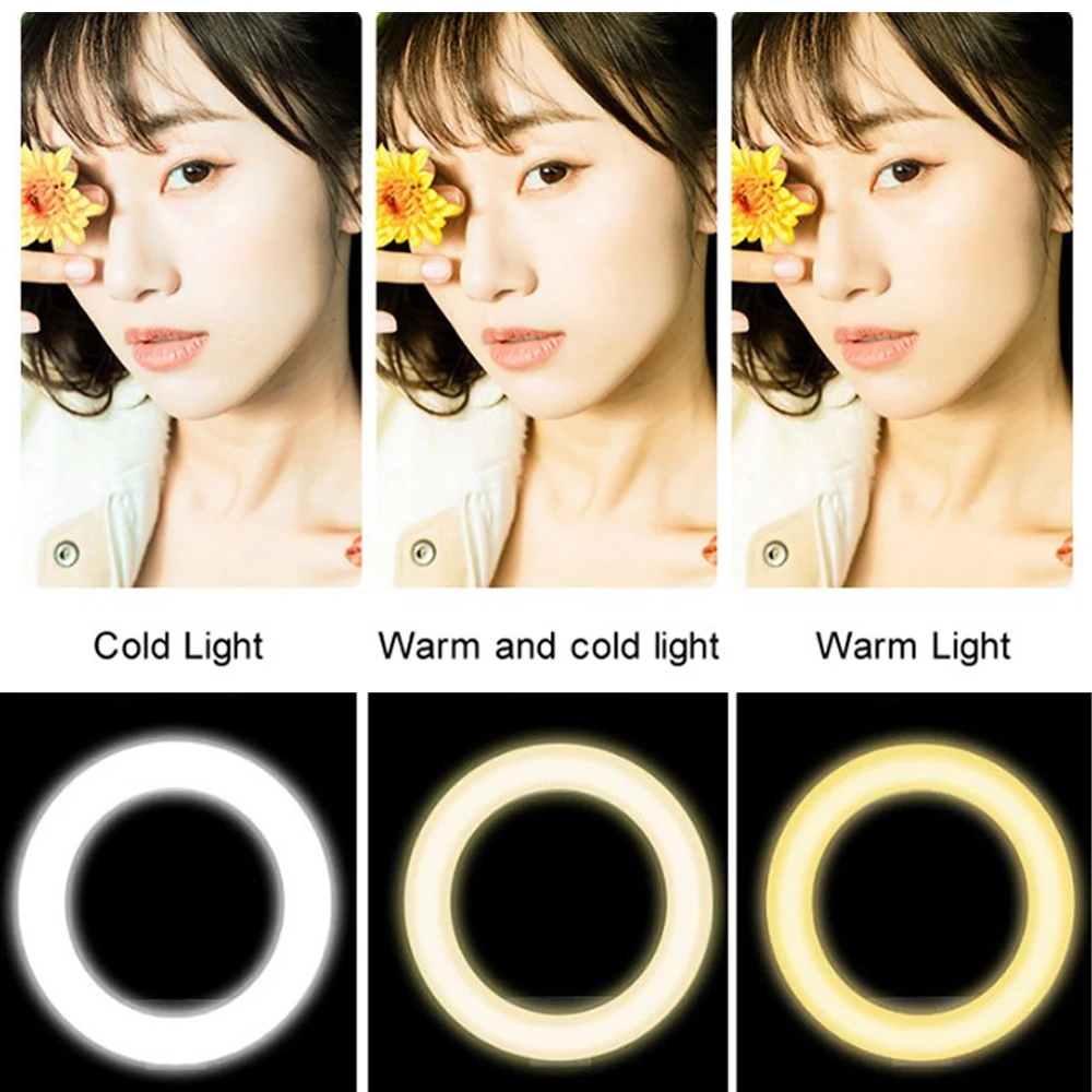 Универсальная селфи лампа мобильный телефон объектив портативное кольцо