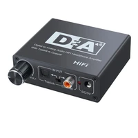 hifi dac amp digital to analog audio converter rca 3 5mm headphone amplifier toslink optical coaxial output portable dac 24bit