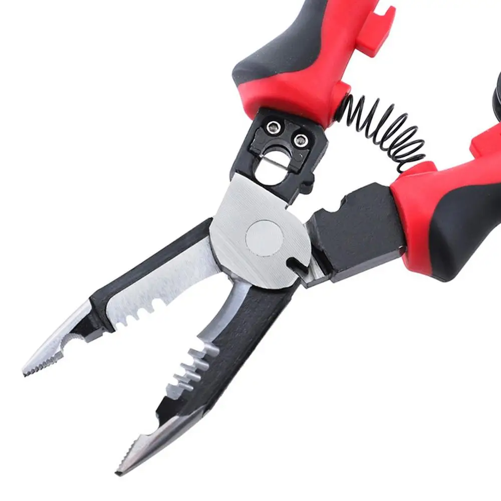 

6 In 1 Multifunction Wire Stripper Cutter 9 Inch Professional Electrician Pliers Cable Separation Trimming Hand DIY Tool