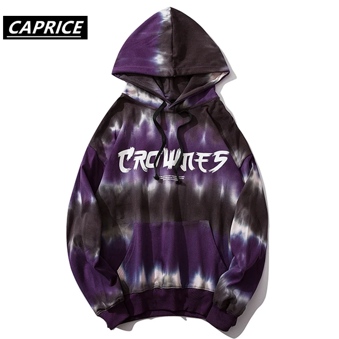 CAPRICE 2019 пуловер с принтом Tie Dye толстовки капюшоном мужские хип-хоп хипстерские