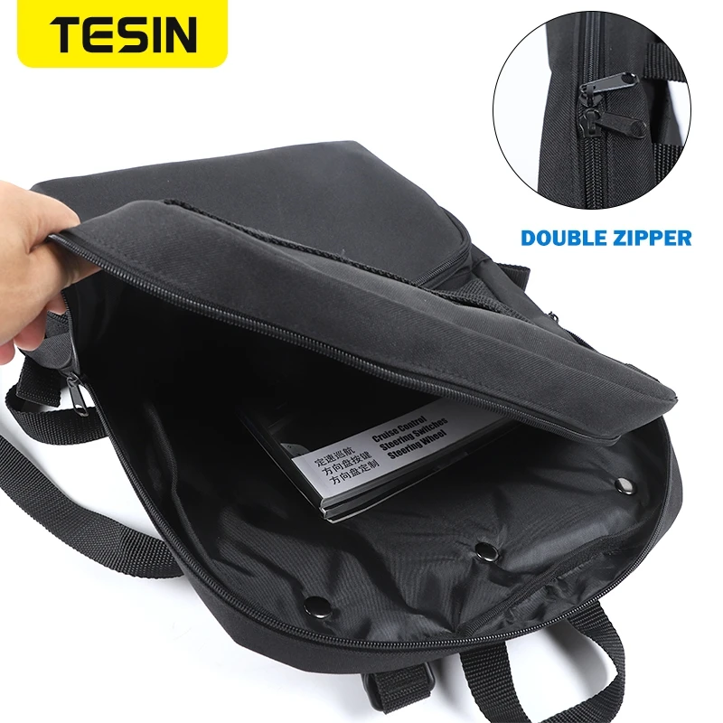 Купить Сумка для хранения TESIN на спинку сиденья автомобиля, карманный органайзер для Dodge RAM, для Jeep Wrangler TJ JK JL JT 1987-2021, автомобильные аксессуары