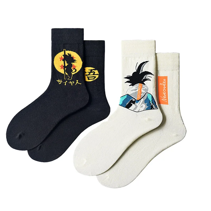 

Cartoon Anime Knitting Socks Unisex Hip Hop Personalized Skateboard Socks Comfortable Novelty Crazy Street Art Middle Tube Socks