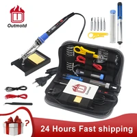 outmotd 80w electric soldering iron kit lcd digital display adjustable temperature 220v110v welding tools