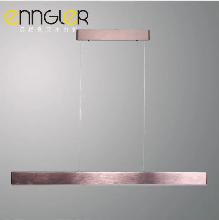 Офис минималистский современный светодиодный Люстра полосы офис люстра щеткой