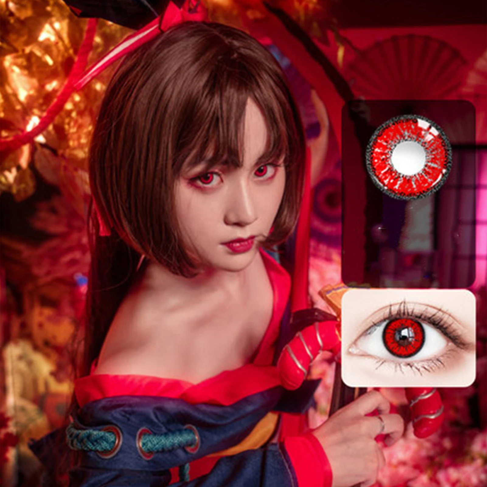 

Colored Charming Cosmetic Contact Lenses for Cosplay Halloween Party Christmas Holiday Gifts Ultra-Thin THIN889