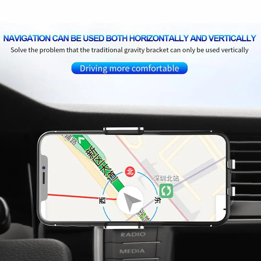 Автомобильный держатель для телефона Подставка зарядки 360 ° регулируемый угол