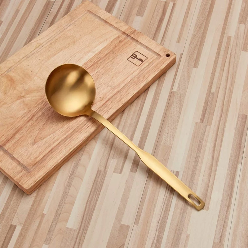 

Stainless Steel Kitchen Utensils 5-Piece Cooking Trowel Set, Kitchen Tool Set, Gold