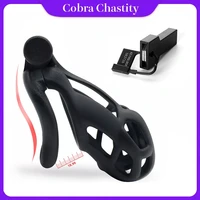 lightweight custom curved cobra male chastity device kit penis ringcock ring cages holy trainerstandard cage beltsex toy