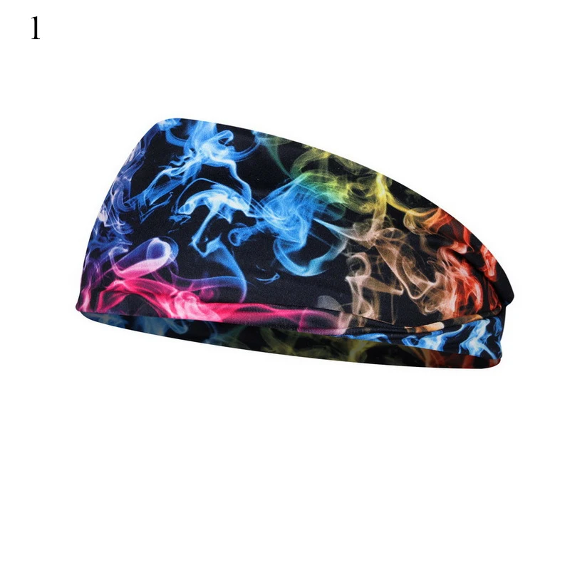 

Bohemian Tie Dye Floral Printed Wide Headband Elastic Hairbands Run Bandage Gym Headbands Running Wide Headwrap Hair Accessories