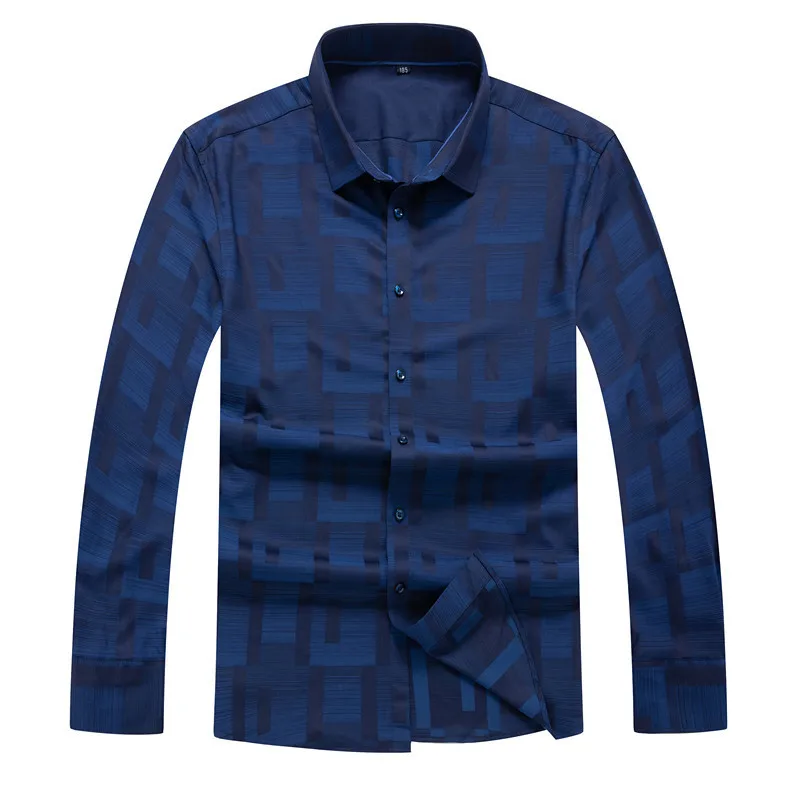 

big size Spring autumn new fashion printed long sleeve shirts men camisa male slim flower shirts vintage Linen Casual Men Shirt