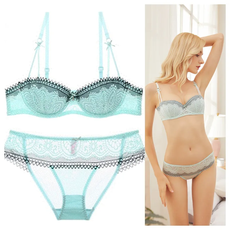 Французский сексуальный кружевной бюстгальтер Женский комплект нижнего белья с