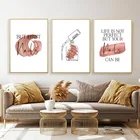 Картина на холсте, настенное художественное украшение, линия красоты, художественные плакаты и принты для ногтей, художественное оформление, Декор для дома в скандинавском стиле