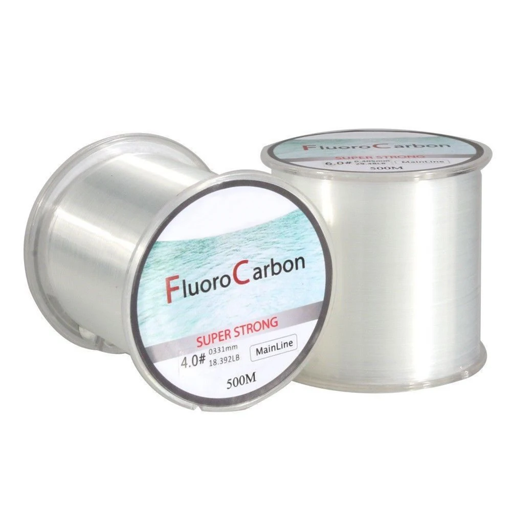 Леска рыболовная 500 м из нейлона сверхпрочная износостойкая инструмент для