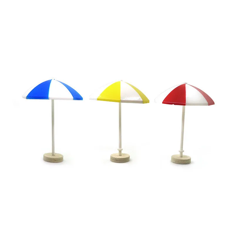 1 шт. модный 3 цвета пляжный мини Зонт миниатюрный ПВХ ландшафтное украшение