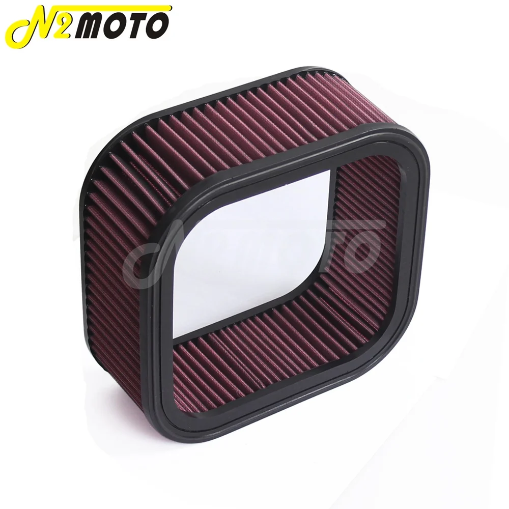 Red Motorcycle High Flow Air Filter Element Cleaner Replacement For Harley V-Rod Night Rod VRSCF VRSCD VRSCA VRSCDX 2002-2017 | Автомобили