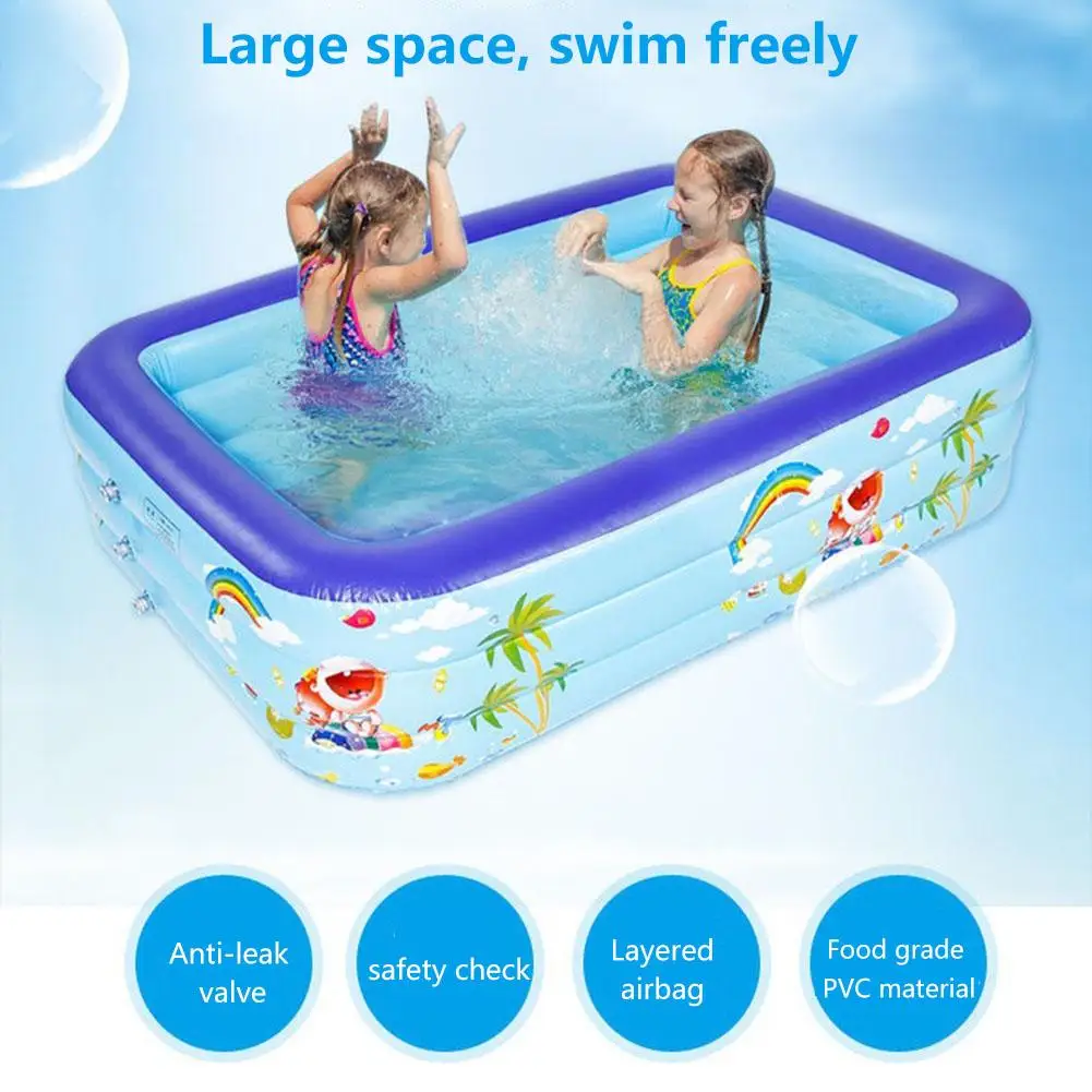 

Надувной бассейн, утолщенный, прочный, безопасный, для всей семьи, большой, для детей, взрослых, малышей