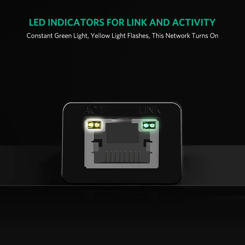 

UGREEN USB 3.0 Ethernet Adapter USB 2.0 Network Card to RJ45 Lan for Windows 10 Xiaomi Mi TV Box 3/S Nintend Switch Ethernet USB