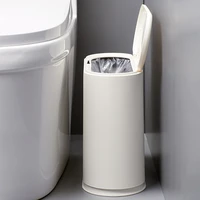 standing white trash bin bedroom recycling plastic europe modern trash bin paper basket poubelle household cleaning tools bd50wb
