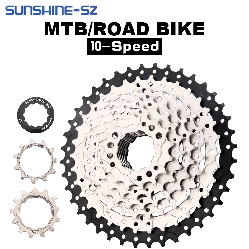 

SUNSHINE-10-speed mountain/road bicycle cassette flywheel, 11-25T 28T 32T 36T 40T 42T 46T 50T, suitable for Shimano HG flywheel