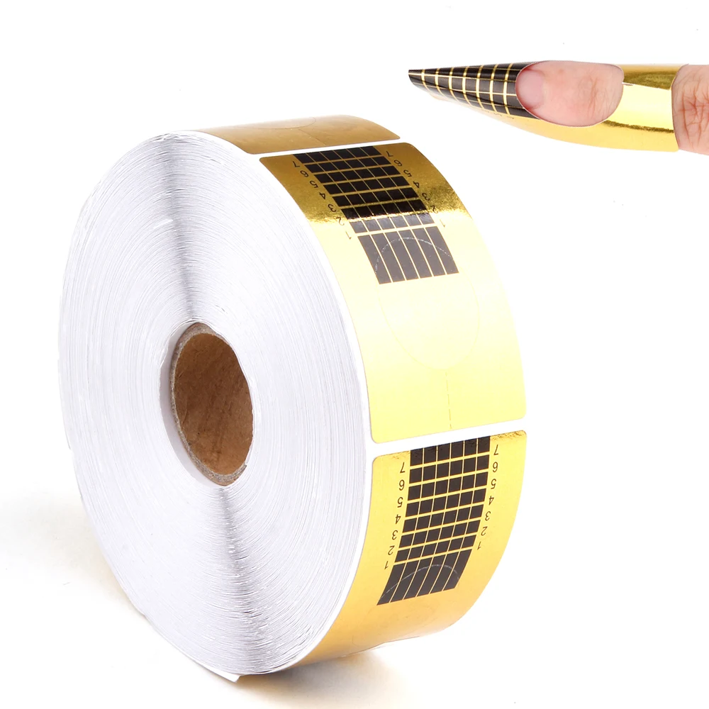 500 шт. акриловый Фрезер для ногтей cо шлифовальными формы УФ гель Советы Гель лак