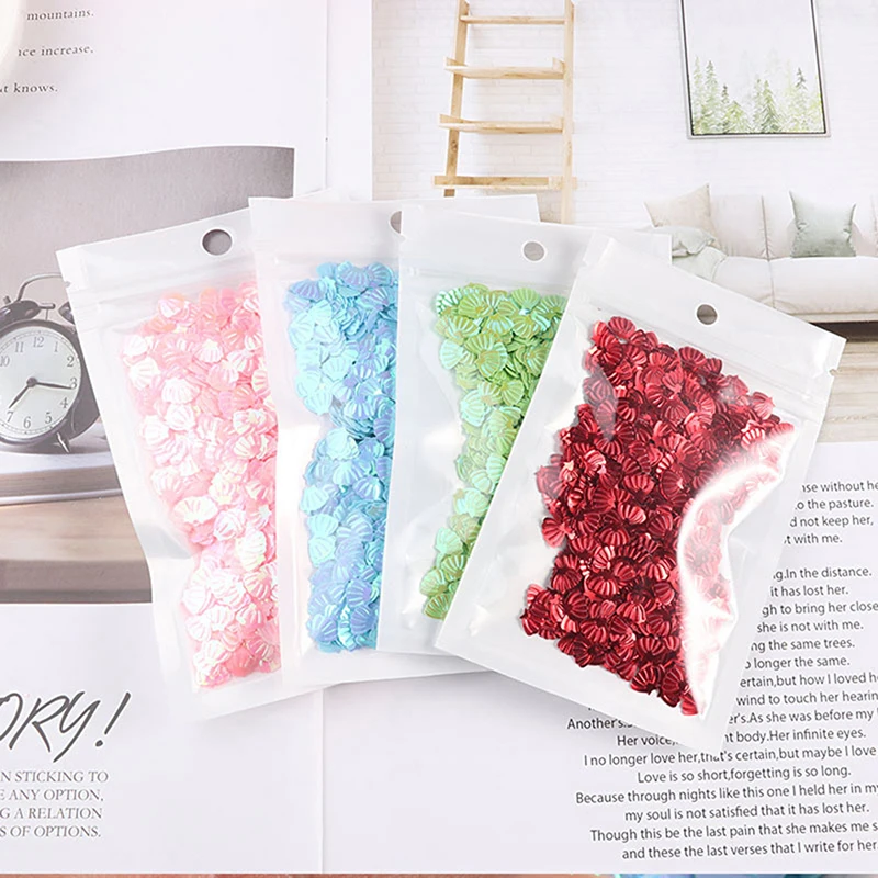 Морская раковина ПВХ свободные блёстки цветы для резьбы пайетками свадебное