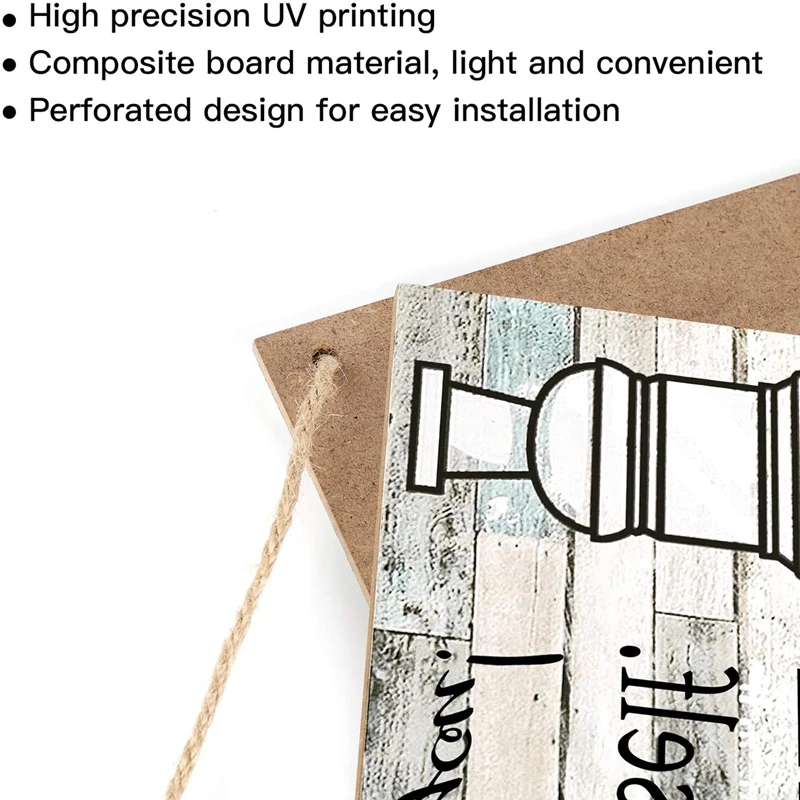 Настенный декор ванной комнаты подвесной деревянный знак Добро пожаловать