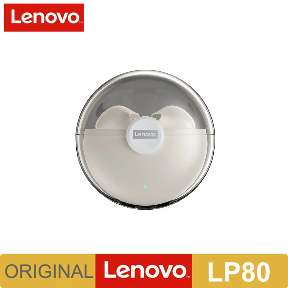 

Original NEW Lenovo LP80 Wireless Headphone TWS Bluetooth 5.0 Sports Low Latency Gaming Music Earbuds with Mic for iPhone Xiaomi