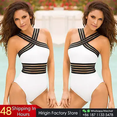 2017 сексуальный женский купальник Цельный бикини пуш ап бандажный Монокини