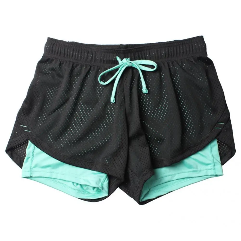 

Quick Drying Skin-friendly Double Layer Mesh Running Shorts Sportwear