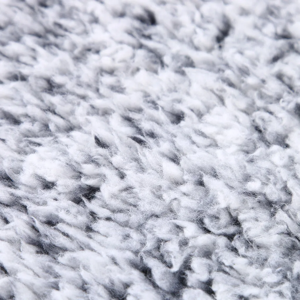 Женская теплая пушистая зимняя однотонная повседневная толстовка на молнии