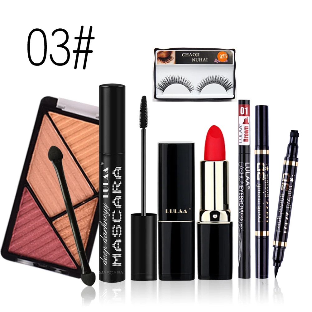 

Makeup 7 Piece Sets of Cosmetics Eyeshadow Lipstick Sets Cosmetic ZGOOD