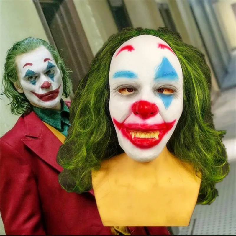 Горячая новинка DC фильм Бэтмен 2019 Джокер маска Хэллоуин Косплей костюмы реквизит