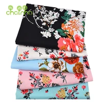 chainhoflower seriesprinted stretch twill cotton fabric for diy quilting sewing baby childrens dress shirt skirt material