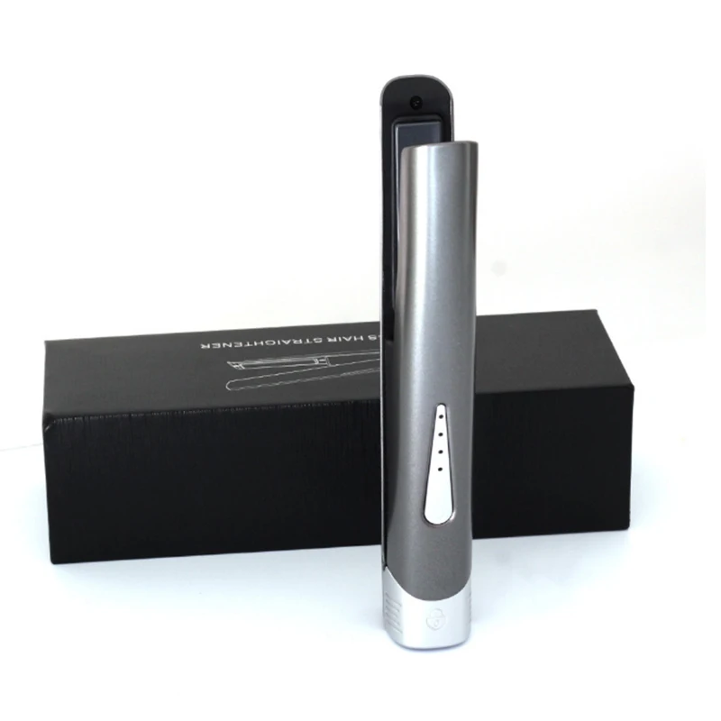 

Rechargeable USB Hair Straightener Mini Cordless Flat Iron Portable Travel Straightener For Wireless Hair Straightening Iron