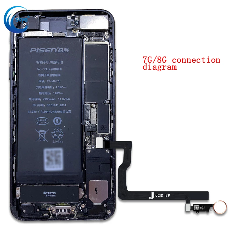 Возвратный кабель JCID 7P8P позволяет оригинальному разобранному отпечатку пальца