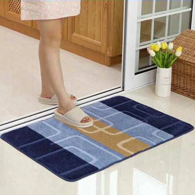 Зеленые листья Ванная комната коврики входной коврик для дома свежий