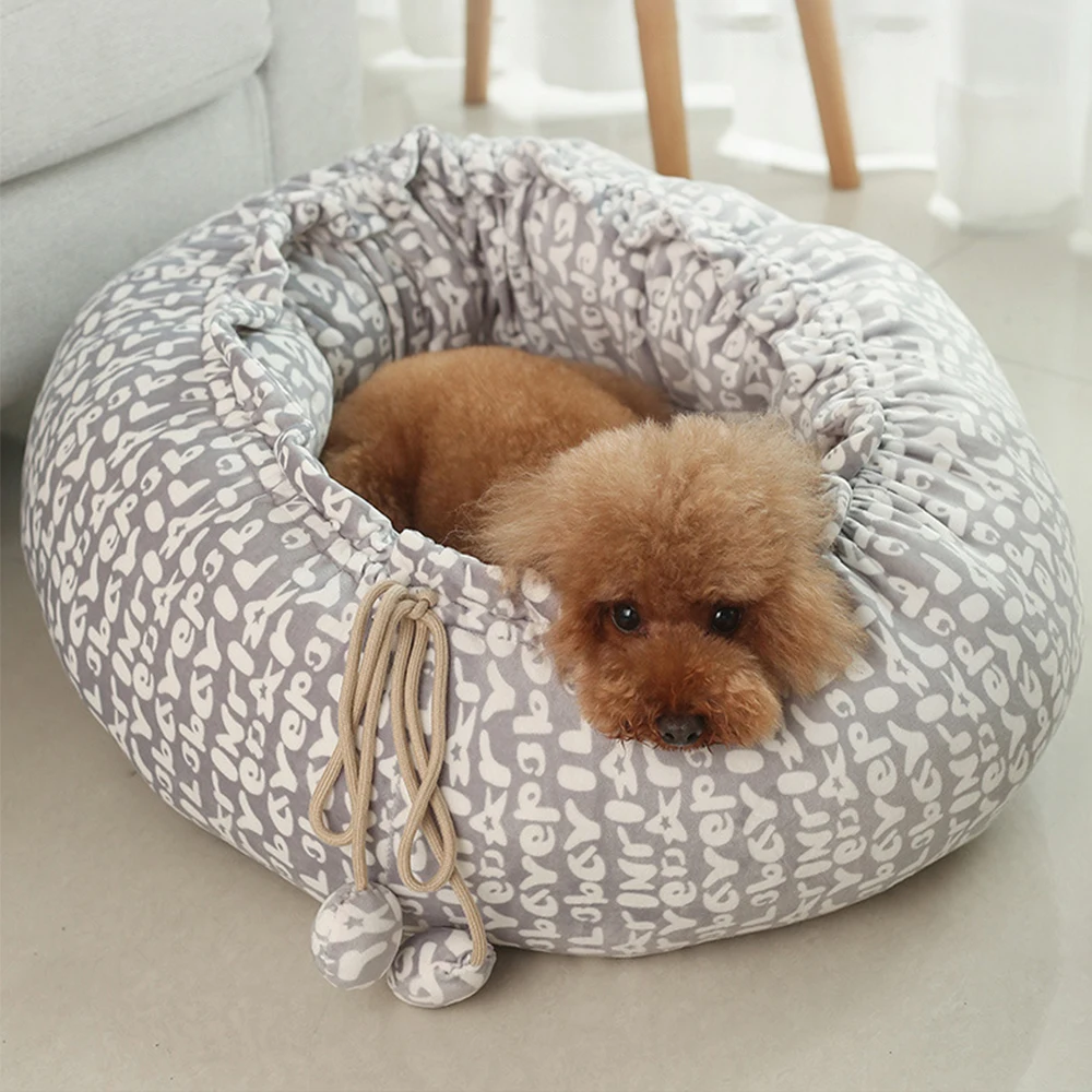 

2021 New Adjustable Mats For Dogs And Cats Pet Kennel House Soft Fluffy Cushion Sleeping Bag Mat For Large Dogs Pet Supplies