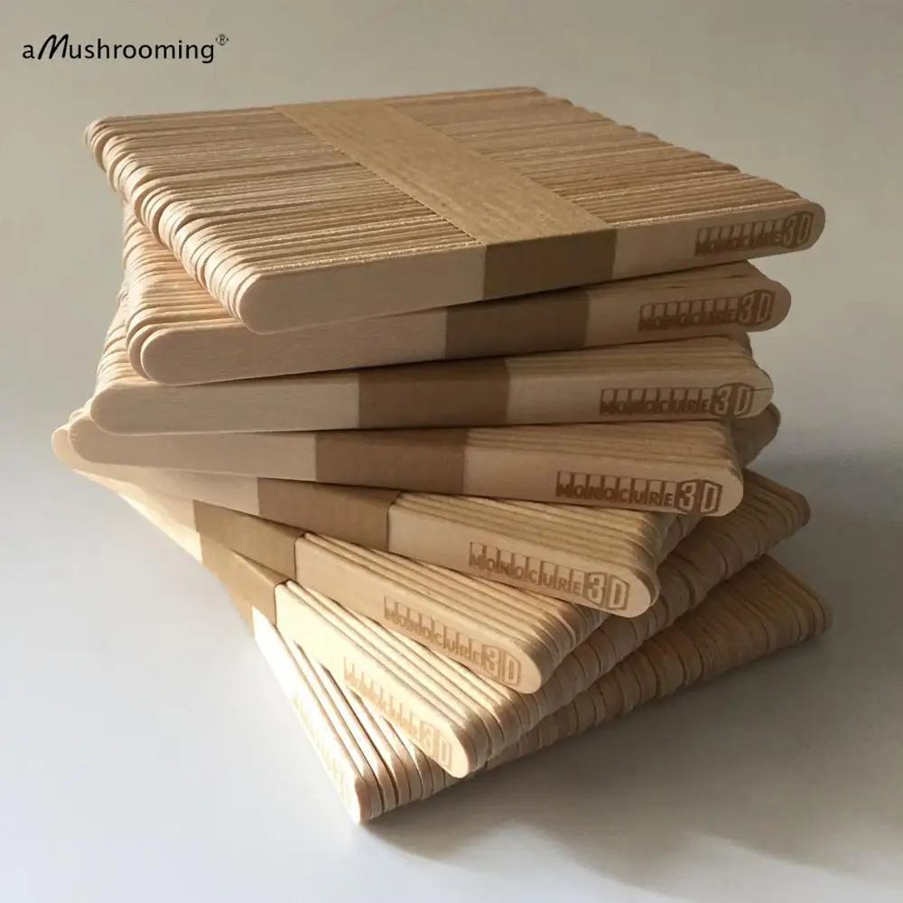 

10000 custom ice cream sticks Wooden Craft Sticks Lollipop Sticks Disposable Pudding Ice Cream Pop Sticks wholesale Bar Supplies