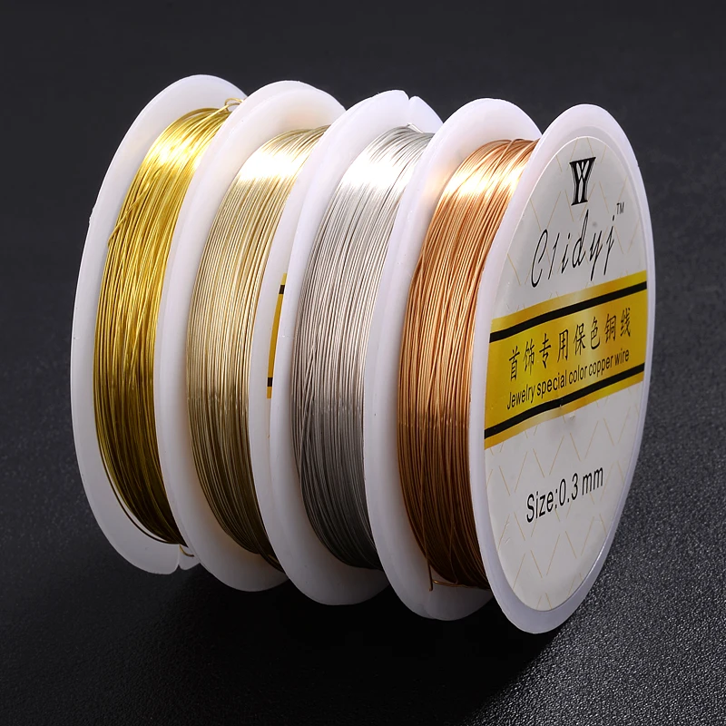Прочная медная проволока из золотого сплава 1 рулон/шт диаметр 0 2 3 4 5 6 7 8 мм