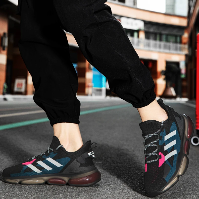 

Fashion Classic Men Sneakers Spring Breathable Running Shoes for Men Graffiti Sport Shoes High-top Mesh Walking Jogging Shoes 44